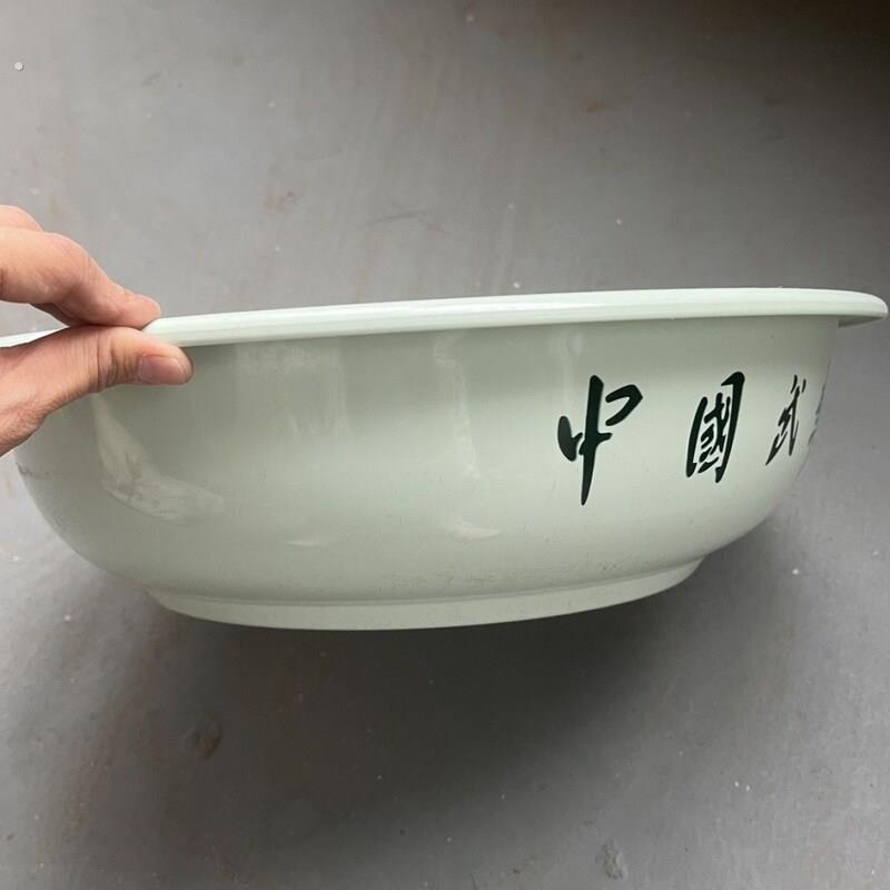 训练面盆绿色宿舍内务洗脸洗澡塑料耐摔新款老款橄榄色大容量制