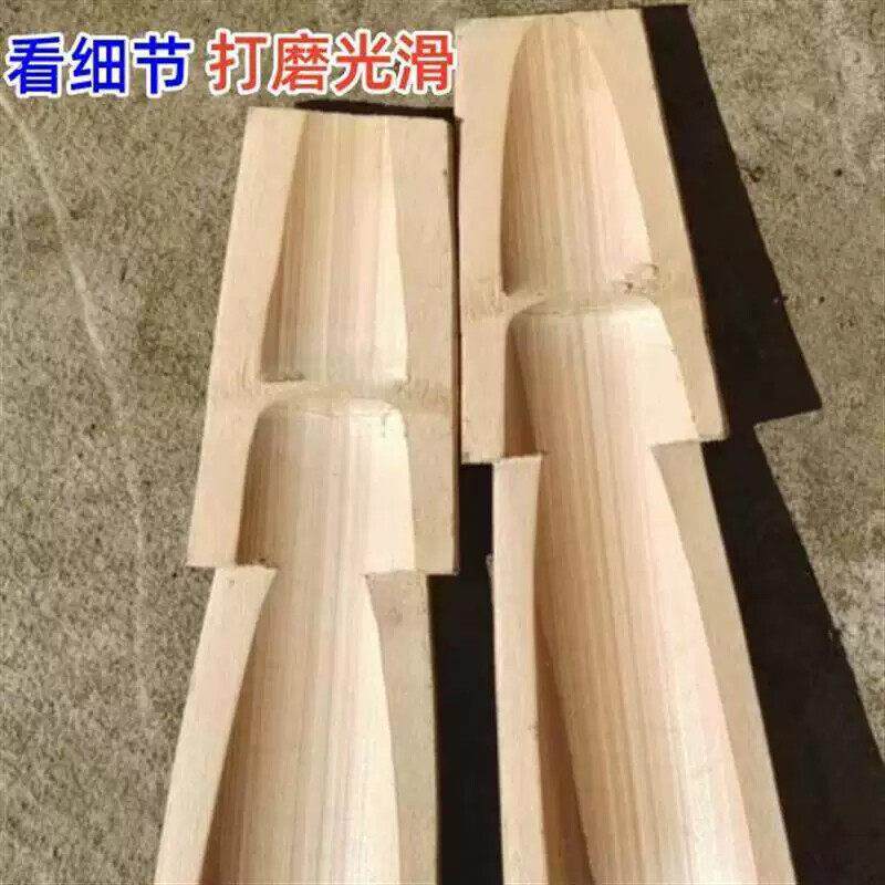 加厚老楠竹扁担农用挑水新款扁担老式担子双钩子家用厚手工竹子