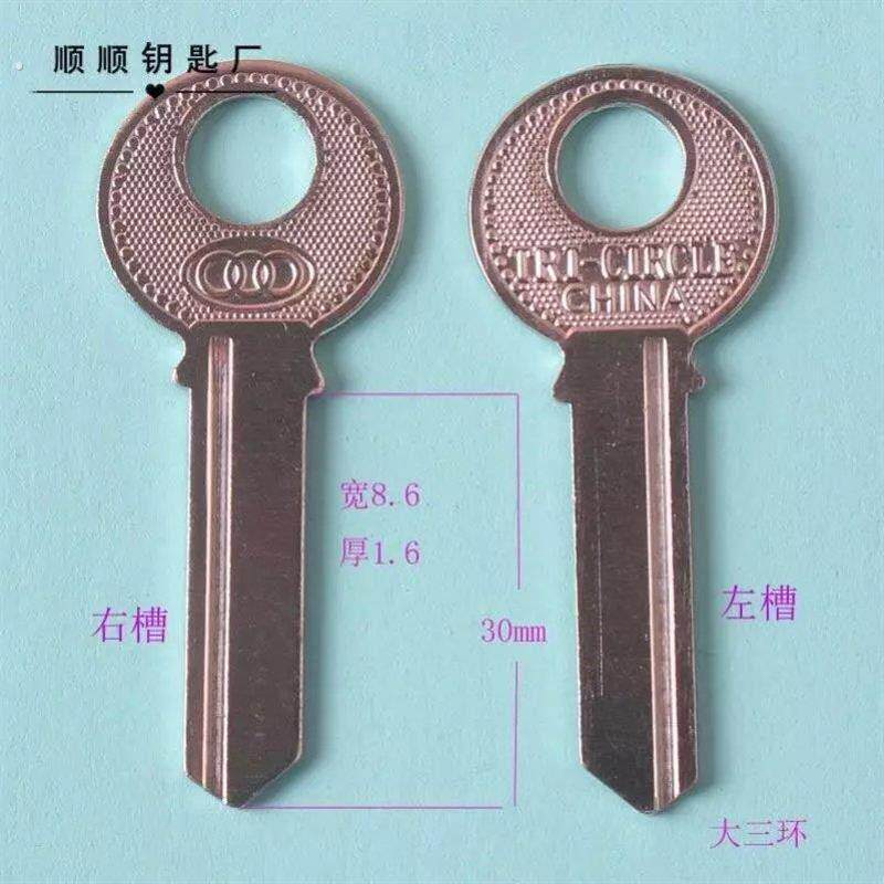 三环挂锁20个钥匙胚大中小要毛坯锁匙料各种民用钥匙胚子
