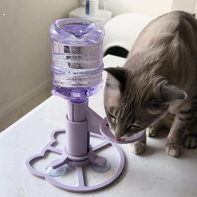 猫咪狗狗饮水器自动喂水不湿嘴喝水盆不插电小口径可携式水碗护颈