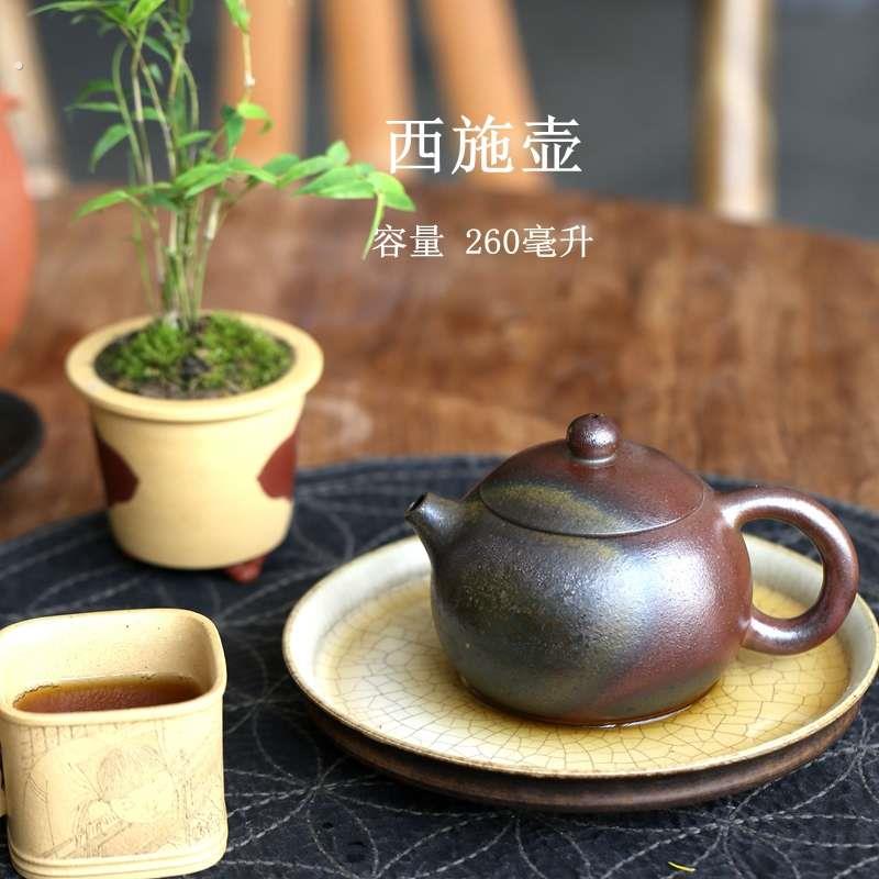 优选一水堂宜兴原矿纯手工紫砂壶柴烧壶系列釉泪丰富色彩自然非喷