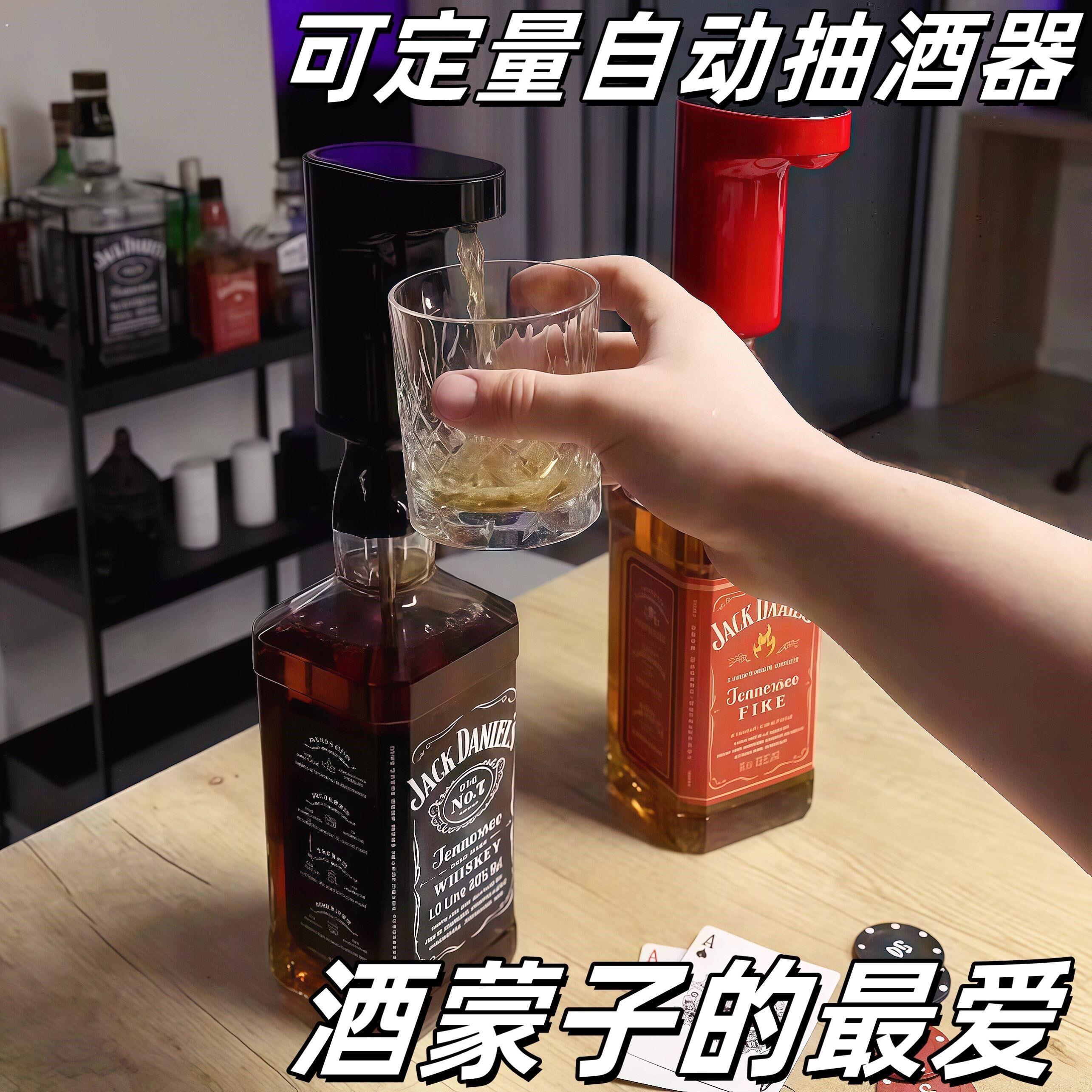 智能可定量数显自动感应抽酒器不挑瓶醒酒器家用多功能调酒神器