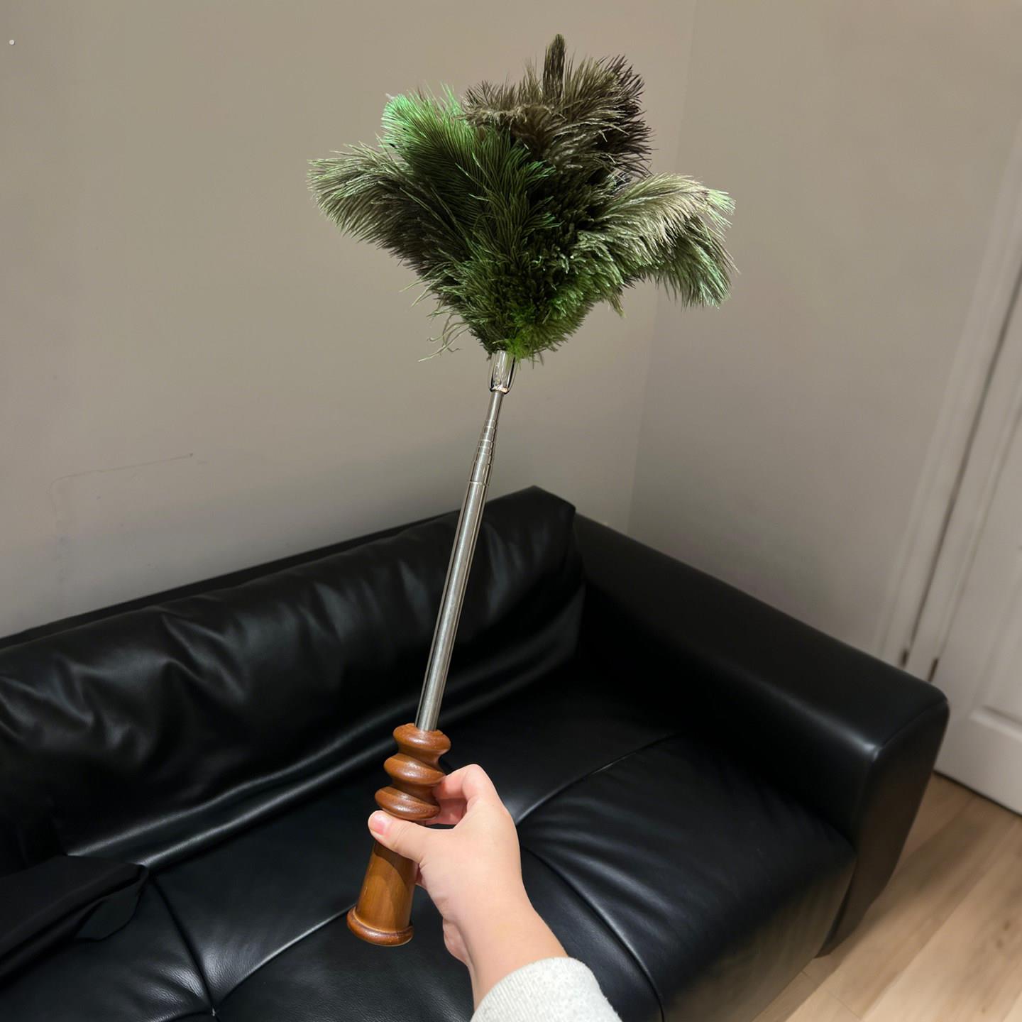 【扫灰神器】鸡毛撢子除尘扫灰家用可伸缩加长不掉毛鸵鸟毛除尘掸