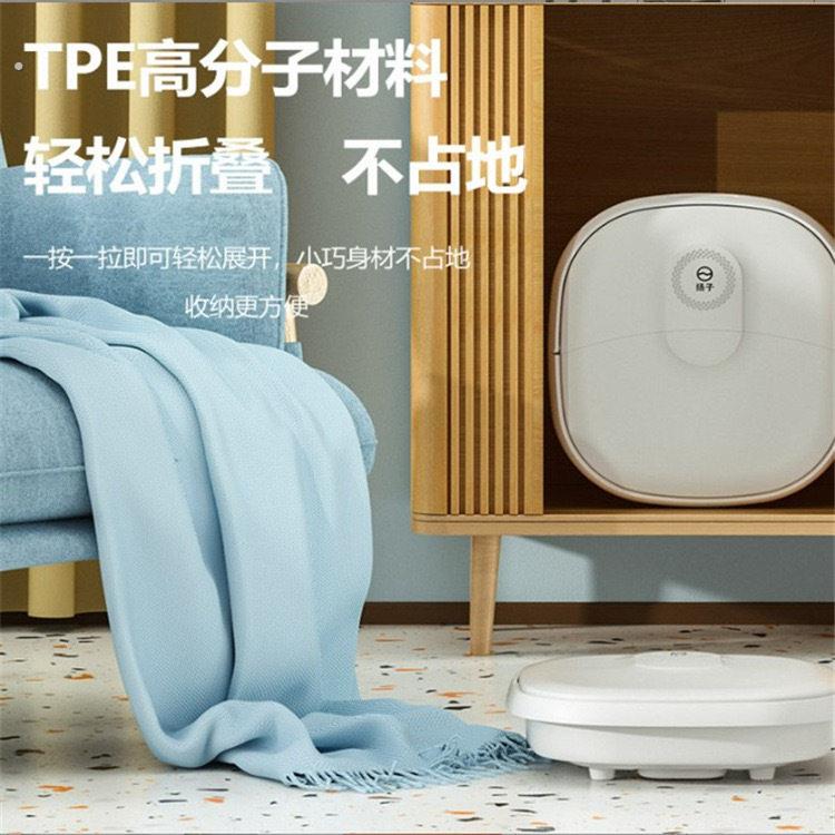 养生足浴盆家用折叠自动加热洗脚盆恒温电动足底按摩桶泡脚盆礼品