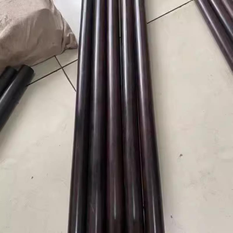 黑檀木圆棒紫光檀武术棍圆柱把玩棍武术健身棍车载防身棍原木短棍