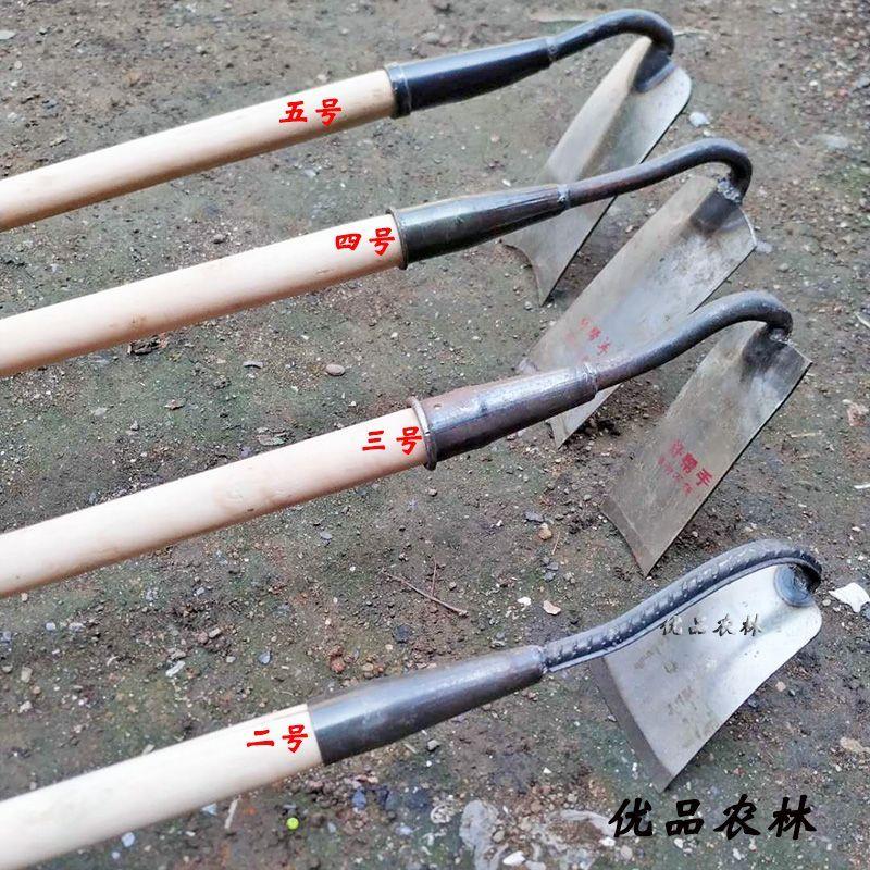 锄头老款老式锻打锄头农村家用锄除草专用弯柄大锄头农用工具大全