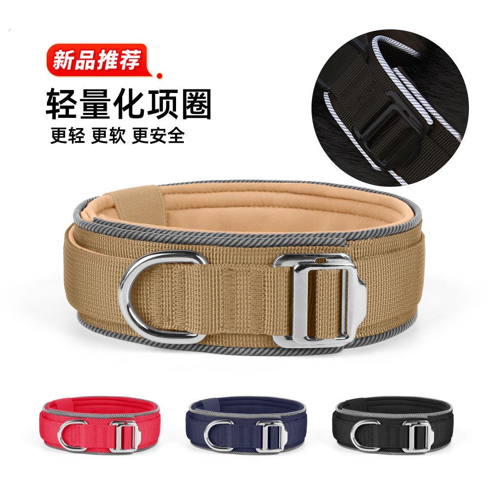 新款宠物战术项圈 户外反光狗狗项圈大型狗用项圈训练狗项圈