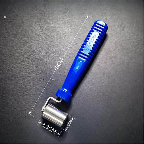 贴壁纸壁纸施工工具 接缝不锈钢压轮 双轴承 带有纹理压辊 滚轮