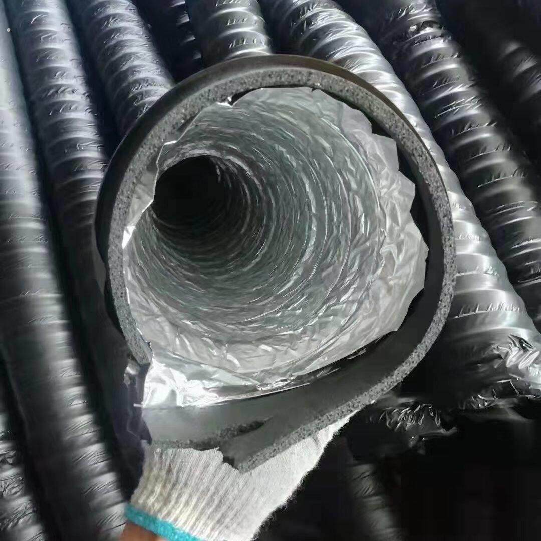 中央空调橡塑保温软管空调软风道通风管风管机风道橡塑铝箔伸缩管