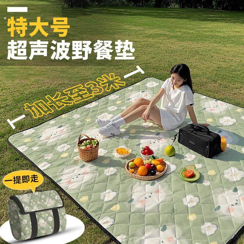 2025新款特大号户外野餐垫防水防潮加厚春游野炊露营防雨便携垫子
