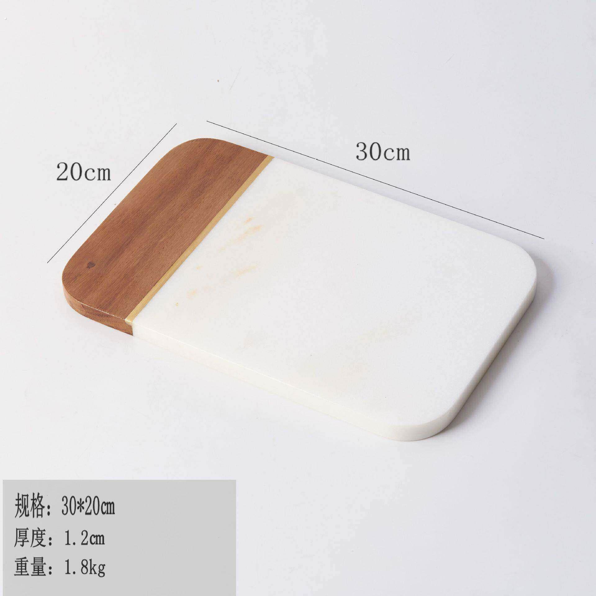 轻奢铜条拼接托盘天然岩石哑光黑色平盘置物盘创意大理石拼接砧板