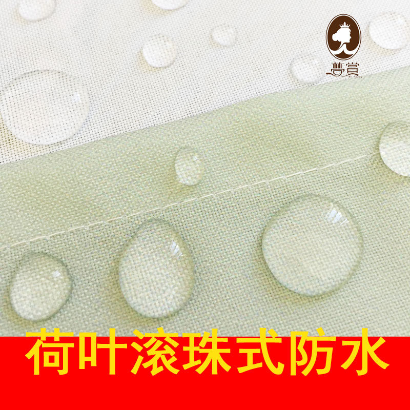 梨花美式乡村加厚隔断门帘防水防霉浴帘涤纶浴室遮光窗帘个性定制
