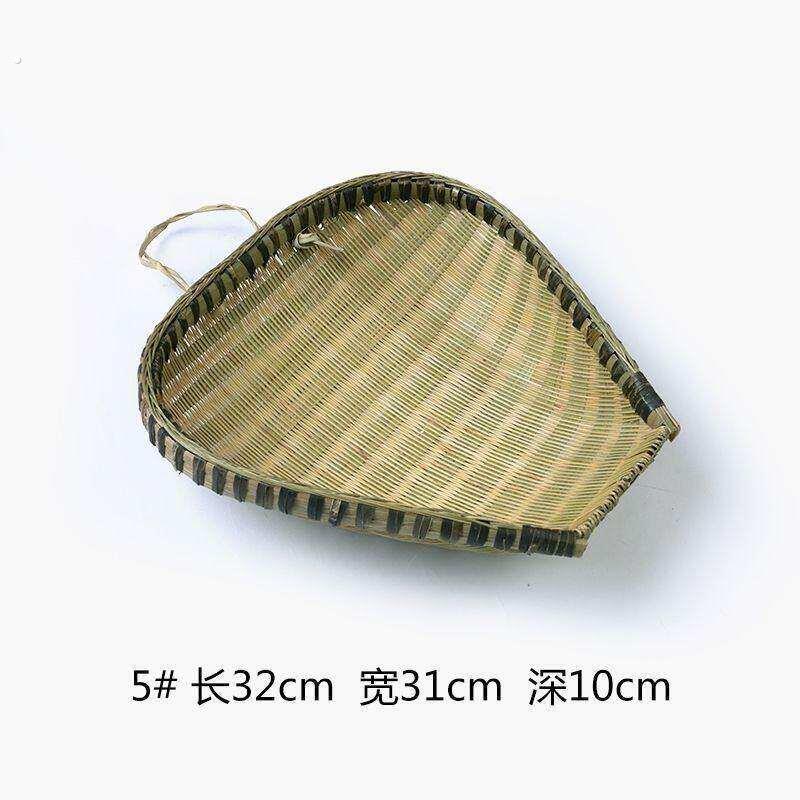 烧鸡竹编青皮大筲箕簸箕制品沥水沥米家用手工竹篮洗菜编织