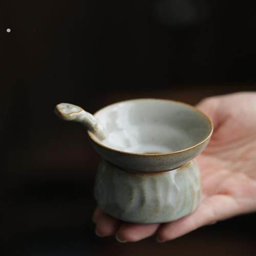 草木灰 滤茶器覆古 陶瓷功夫茶具零配滤茶器水器滤茶器网日式滤茶