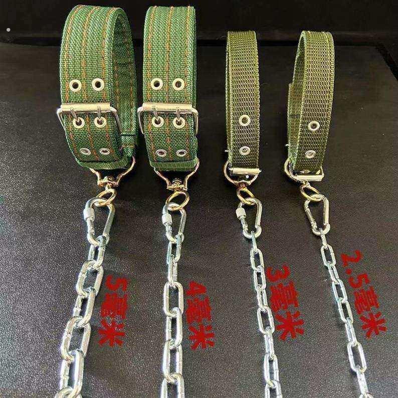 狗狗牵引绳加长加粗狗链子狗项圈铁链狗狗牵引绳狗绳拴狗链条防咬