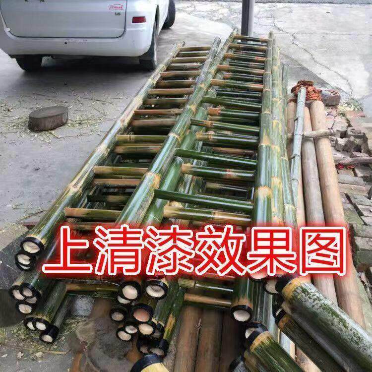 毛竹梯子直梯2米3米4米家用工程电力全绝缘幼儿园竹梯攀爬表演