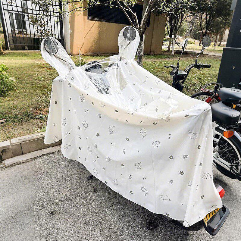 电动车雨衣防暴雨加厚加大穿脱方便2026新款车罩加大长款全身加厚图片