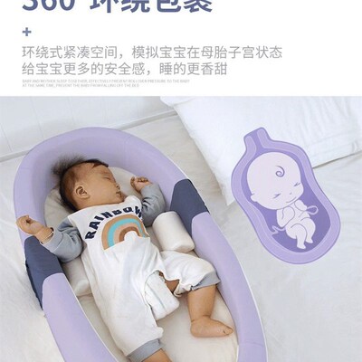 便携式床中床宝宝婴儿床可折叠新生儿睡床移动仿生子宫床上床防压