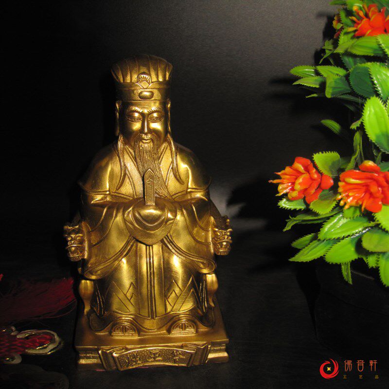 包邮纯铜灶王爷爷灶王奶奶灶君灶神司命菩萨铜像神像佛像工艺品