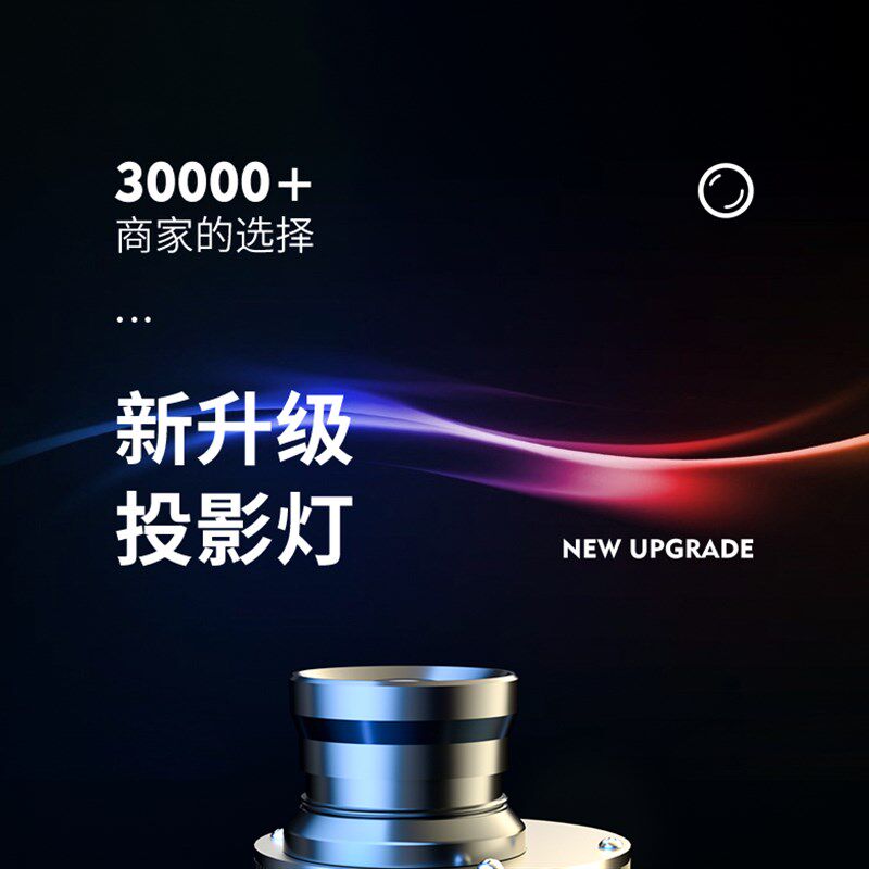 广告投影灯仪店铺logo门头室内户外防水旋转招牌图案投射灯定制款