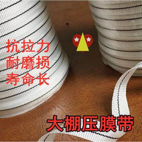 新大棚绳子压膜绳固尼龙结实绑带压膜线种植线膜防晒大鹏扁带拉线