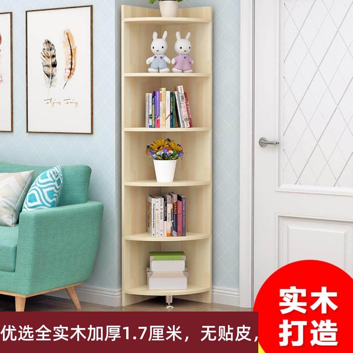 实木墙角柜松木简约转角柜拐角边角扇形角落置物架客厅卧室置物架