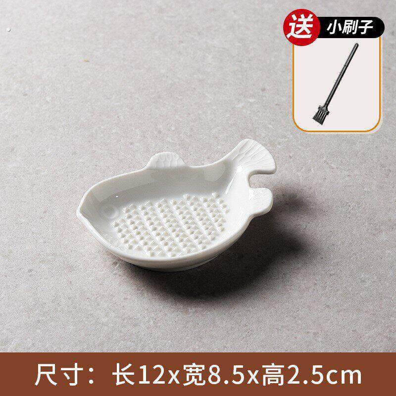 陶瓷磨姜泥神器蒜泥姜蓉研磨盘器碗擦姜末汁磨蒜器手工手动磨泥器