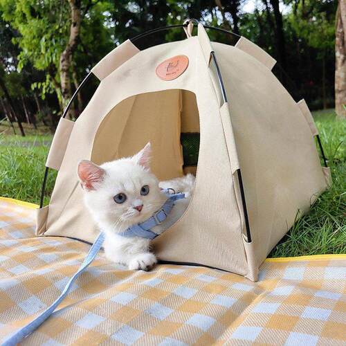 猫咪帐篷户外露营猫窝四季通用躲避屋夏季清凉降温半封闭式宠物窝