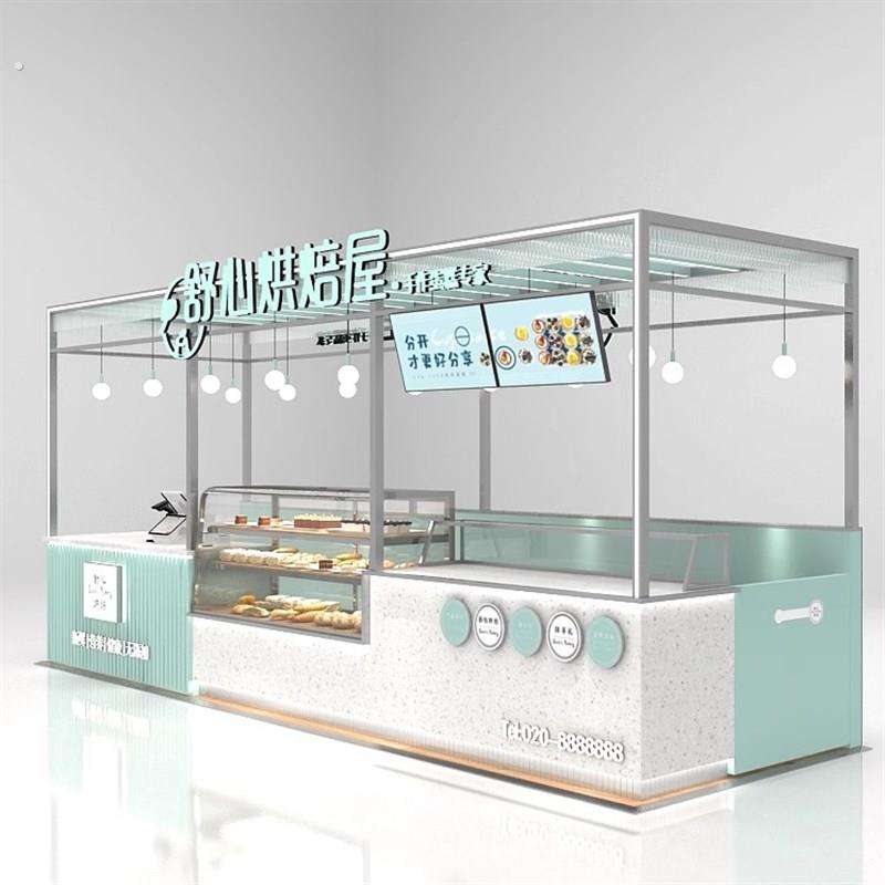 万达商场烘焙蛋糕高端展示柜陈列柜咖啡冷饮多经点位糕点展柜烤漆