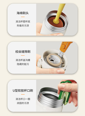 金铂喜三合一杯刷刷子长柄海绵刷家用加长瓶刷多功能无死角清洁刷