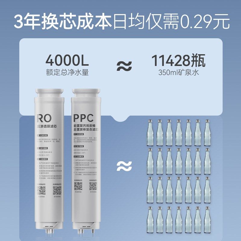 凯度净饮水机泉感净水器家用台式直饮加热一体机T2