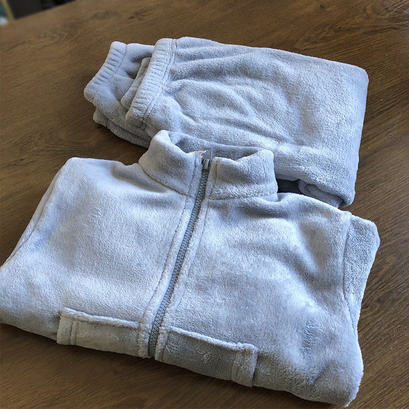 儿童睡衣秋冬季男女童加厚法兰绒睡衣中大童珊瑚绒家居服套装亲子