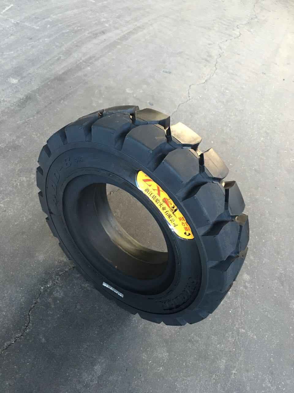 叉车500-8 400-8合力杭州叉车旋转木马拖车升降机耐磨型实心轮胎