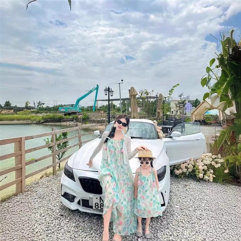 母女防晒衣2024新款夏母女装薄款针织开衫披肩外套显瘦百搭空调衫