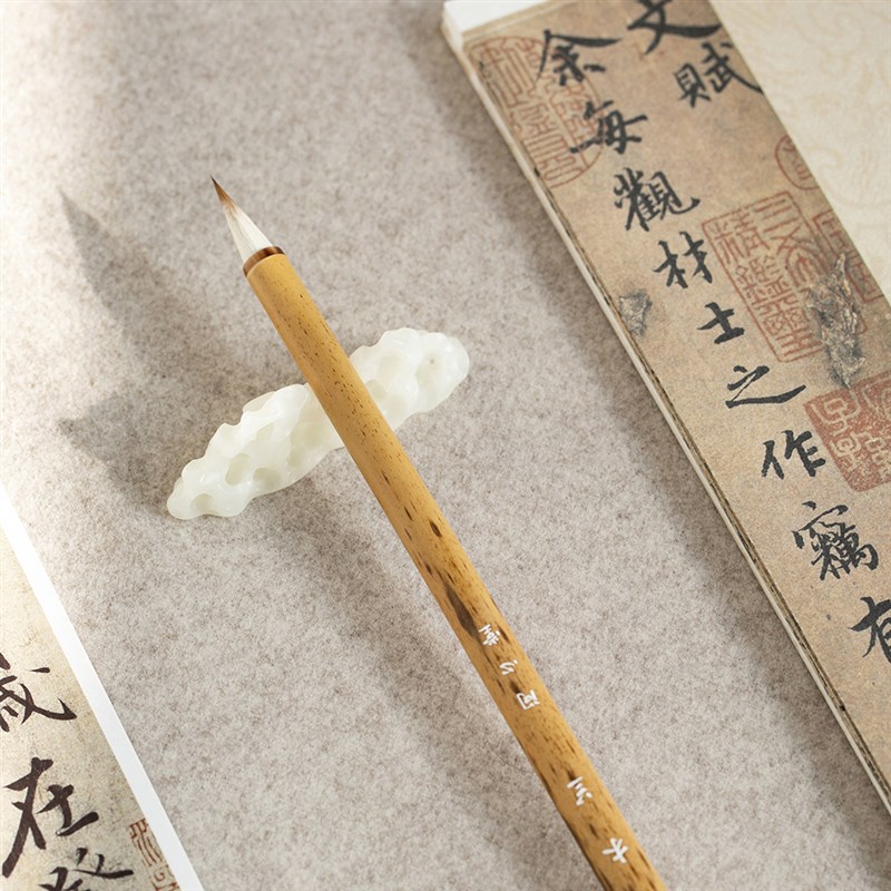 问心堂木兰七狼三羊兼毫行书毛笔中楷行楷书毛笔专业级手札文房高
