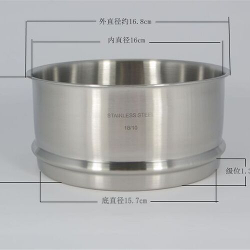 加厚加高不锈钢蒸笼家用圆形可叠加16cm蒸盘蒸锅配件