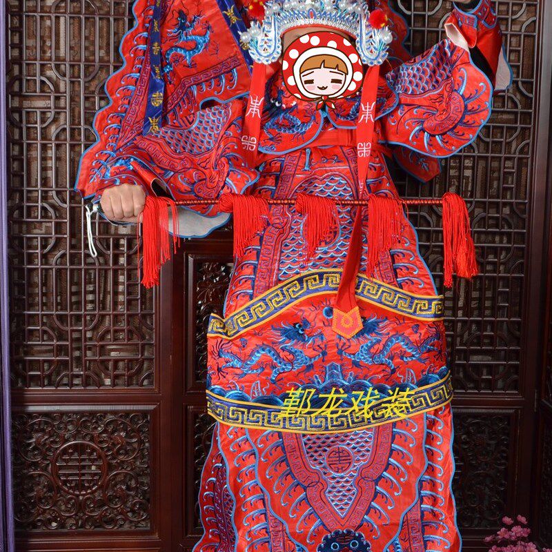 京剧男靠戏曲大靠武生服装武将靠旗小生花脸装古装男靠