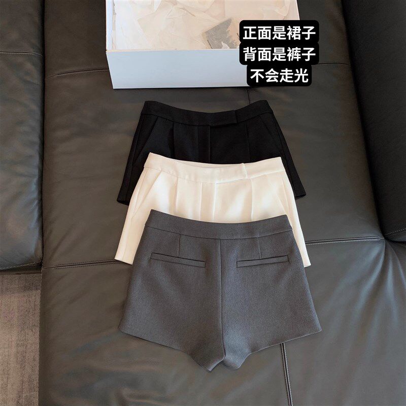 酷辣西装裙裤女春秋2024新款半身裙短裙休闲裤百搭裤子