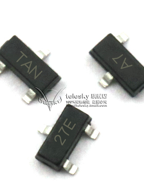 BAV99LT1G NUP2105贴片三极管 开关二极管 SOT23 印字A7/D4 27E