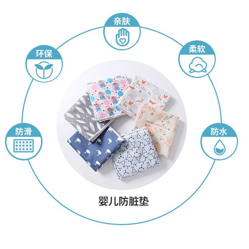 防水加厚儿童高脚餐椅垫防滑地垫游戏垫野餐垫桌垫婴儿爬行垫MAT