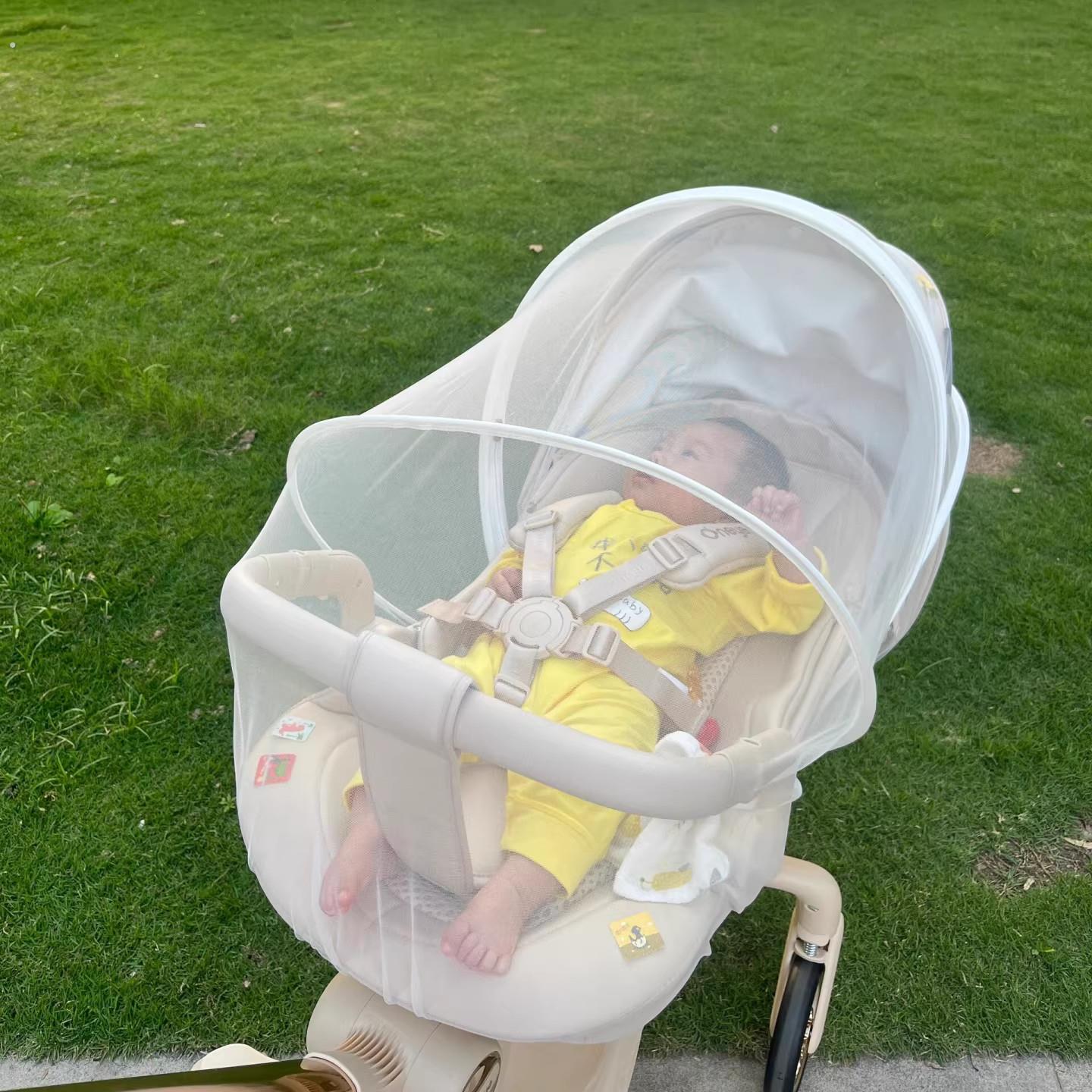 婴儿车蚊帐全罩式通用遛娃神器婴幼儿溜娃车推车加密网纱防蚊罩