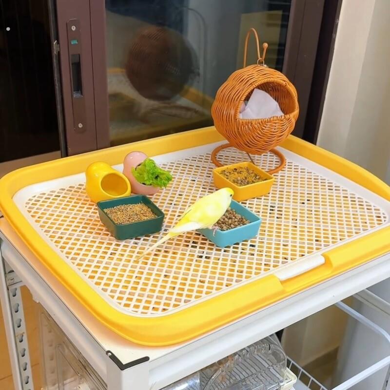鹦鹉防洒粮防踩屎神器狗厕所犬专用定点排便神器便尿盆宠物大型狗