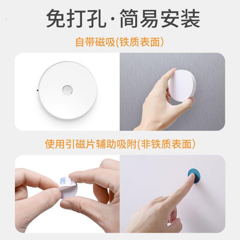 创意触摸感应调光调色小夜灯充电磁吸壁灯亚马逊走廊衣柜灯触摸灯