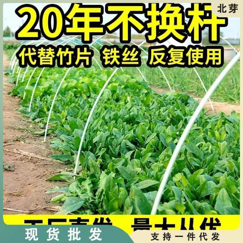 棚架帐篷杆蔬菜塑料棚拱棚支架小棚弯杆玻纤棒搭菜地弓型龙骨架内