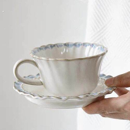 法式咖啡杯陶瓷咖啡杯子高档精致杯碟套装女士个人专用拿铁杯