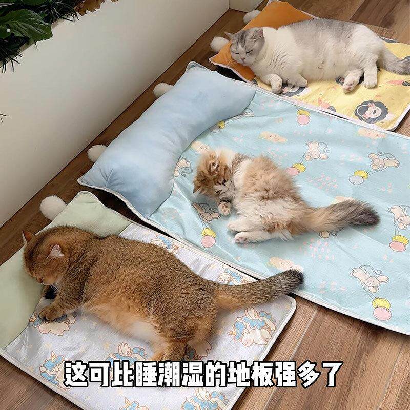 猫咪凉席宠物冰垫狗狗夏天降温凉窝凉垫睡觉用垫子防撕咬猫窝