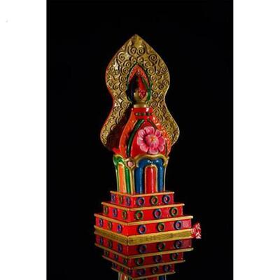 上师本尊空行总集朵玛 树脂 彩绘藏传密宗供品 密宗供品