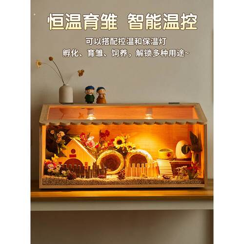 芦丁鸡养殖保温箱饲养箱全套宠物饲养笼鸡窝卢丁鸡的房子木箱笼子