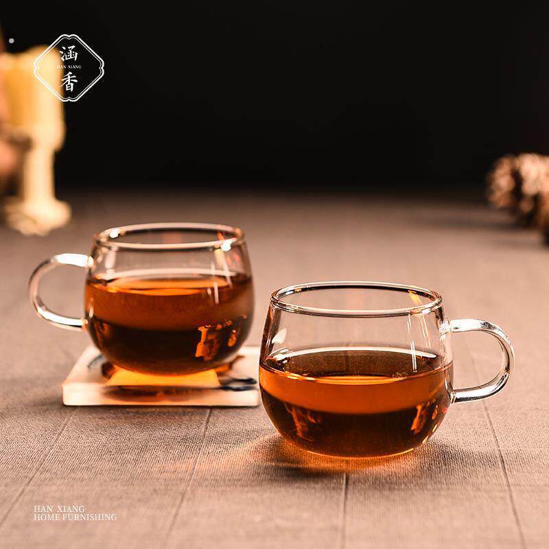 清璃加厚耐热透明玻璃小茶杯单只家用品茗杯6祇功夫茶主人杯套装