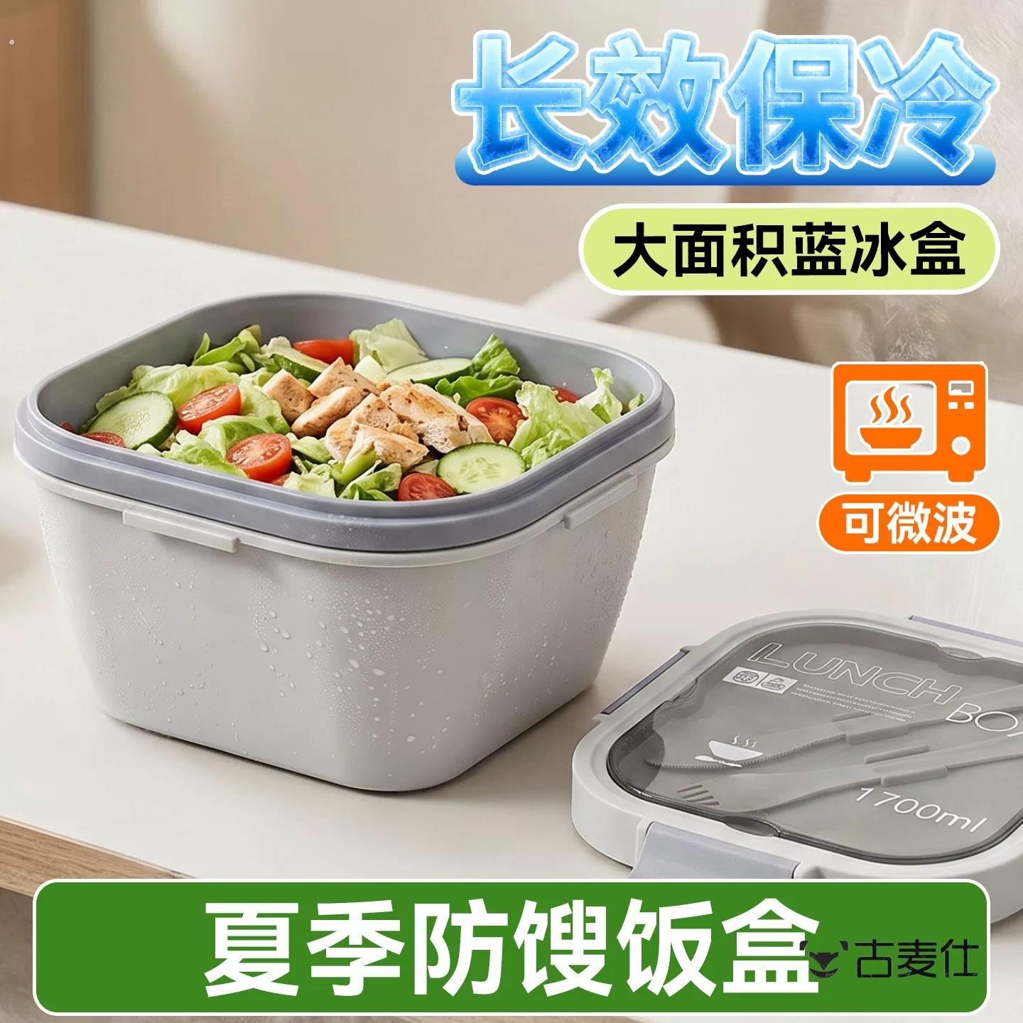 夏天带饭防馊饭盒制冷饭盒上班族保冷饭菜神器夏季冷藏保鲜保温盒